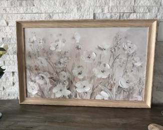 Framed floral art