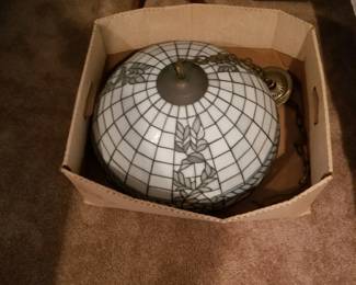 Tiffany-inspired light fixture