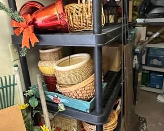 Plastic Shelving Units and Baskets