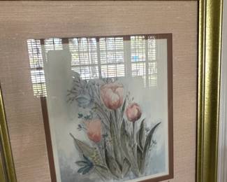 Mary Bertrand Floral Watercolor Print