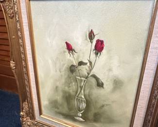 Original Floral Still Life Oil Painting by Grace