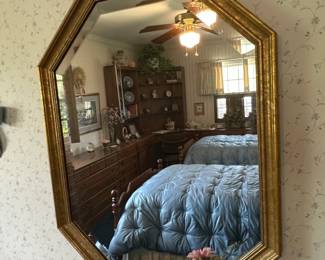Octagonal Giltwood Mirror