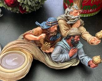 Three Wise Men Nativity Candle Holder