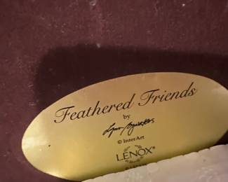 Lenox Feathered Friends Snowman Figurine by Lynn Bywaters second image