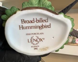 Lenox Broadbilled Hummingbird Fine Porcelain Figurine second image