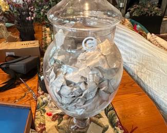 Clarity Crafted in Poland Glass Apothecary Jar with Lid