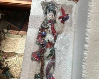 Lenox Pencil Snowman Collection Figurine fifth image