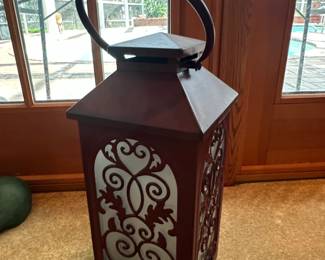 Valerie Parr Hill Flickering Flame Metal Lantern
