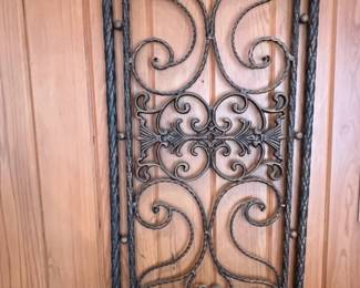 Ornate Wrought Iron Decorative Panel