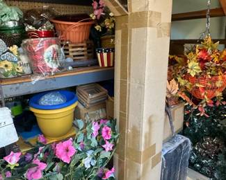 Assorted Decorative Items and Planters