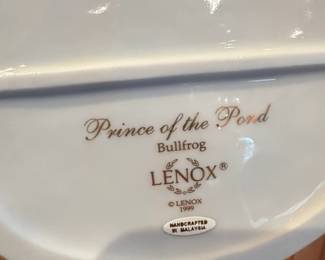 Lenox Prince of the Pond Bullfrog Figurine second image