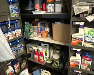 Assorted Garden and Household Chemicals