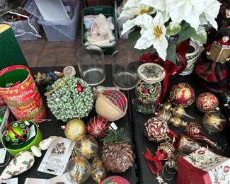 Assorted Christmas Ornaments and Decorations