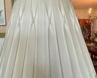Waterford Crystal Table Lamp with Pleated Shade fourth image