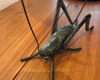Cast Iron Cricket Sculpture second image