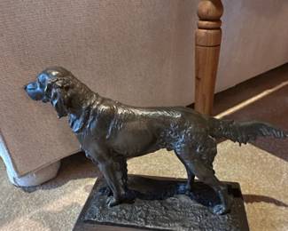 Resin English Setter Sculpture