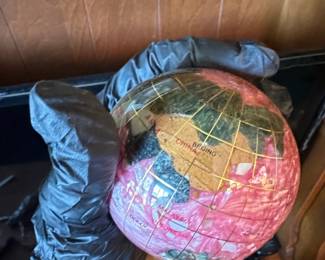 Decorative Gemstone Globe Paperweight second image