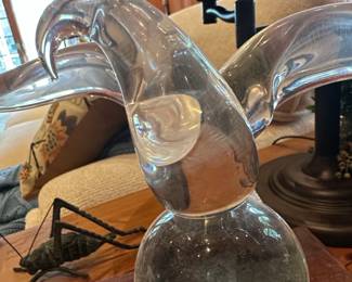 Steuben Glass Eagle Sculpture by James Houston second image