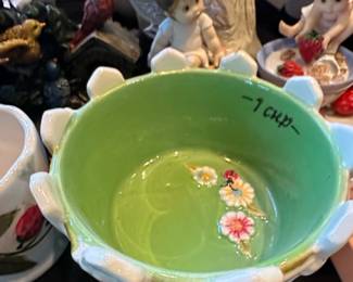 Temptations by Tala Gingham Gardens Hobnail Milk Glass Vase second image