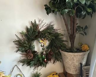 Artificial Ficus Tree in Decorative Pot