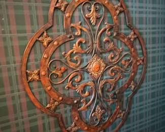 Ornate Metal Wall Medallion