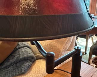 Arts and Crafts Style Copper and Mica Table Lamp third image