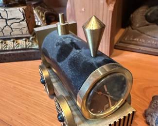 Vintage Train Desk Clock