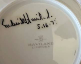 Haviland Limoges Rosalinde Pattern HandPainted Floral Bowl second image