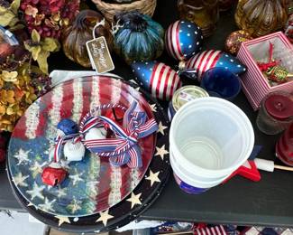 Assorted Patriotic Holiday Decor