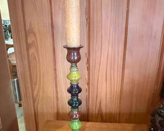 MidCentury Modern Ceramic Taper Candlestick Holder