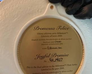 Roman Inc. Joyful Promise Millenium Plate Series second image