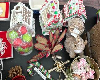 Assorted Christmas Decorations Lot