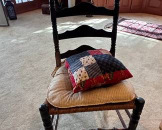 Tell City Chair Company Ladder Back Chair with Rush Seat