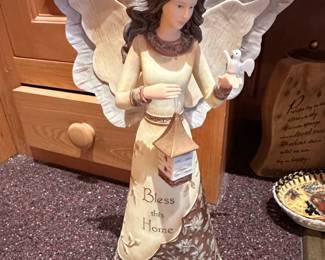 Elements by Barbara Miller Bless this Home Angel Figurine