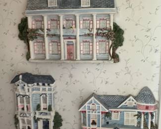 Set of Brian Baker Deja Vu Collection Miniature Houses