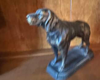 Bronze Hunting Dog Sculpture