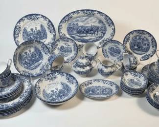 05 Johnson Bros Coaching Scenes Set Of Dinnerware