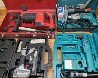 Milwaukee Heavy Duty Impact Hammer With Makita Drills And More