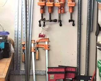 Huge Clamp Lot Featuring 90 Angle, Bessey And Jorgensen