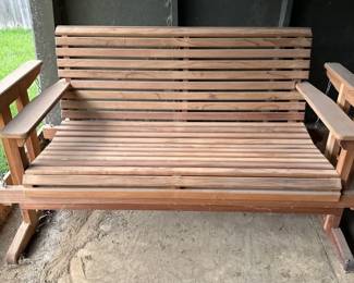 Wooden Outdoor Glider