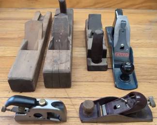 Vintage Wood Planes With Steel Stanley
