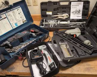 Bosch Bulldog Extreme, Maddox, 15 Gauge Nailer And Craftsman Hammerhead
