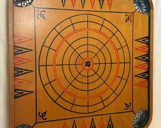 Reversible Carrom and Crokinole Board Antique