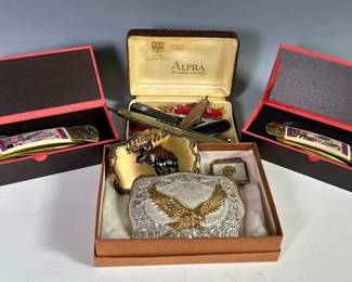 Mens Belt Buckles And Pocket Knives