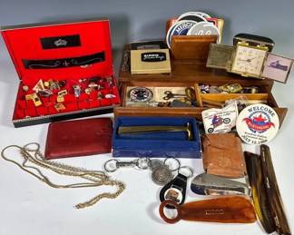 Mens Rolex Wallet, Elgin Travel Clock , And More