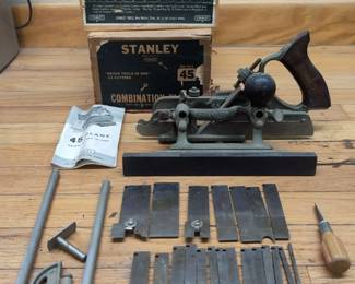 07 Stanley 45 Combination Plane, Antique