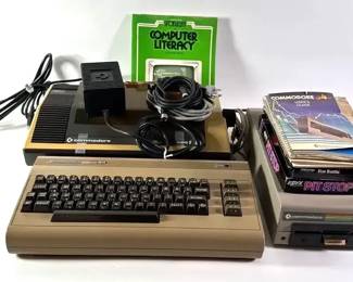 06 Commodore 64 Computer, Disc Drive And Printer with Pit Stop Game
