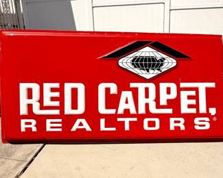 Huge Red Carpet Realtors Building Sign