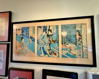 Triptych by Utagawa Kinisada