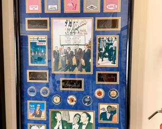 Rat Pack Signed Las Vegas Casino Memorabilia 